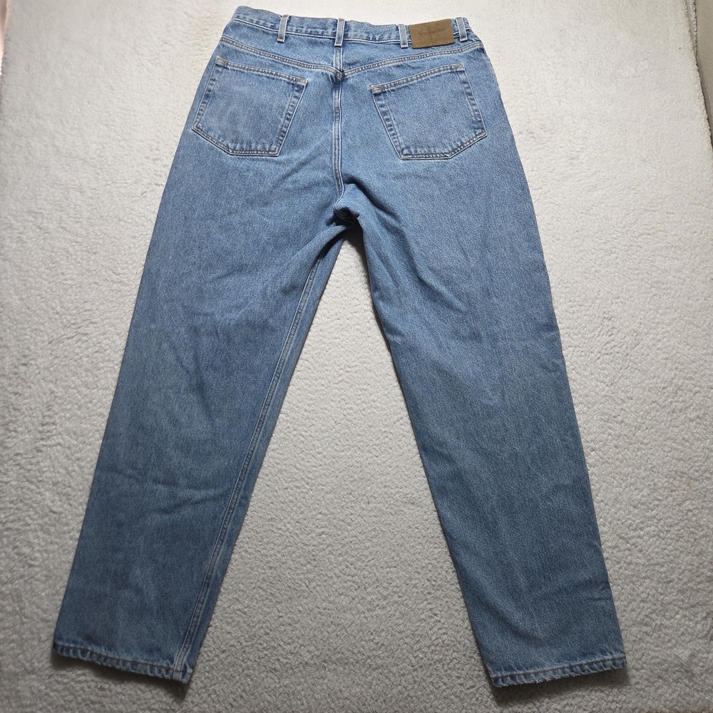 Vintage Calvin Klein Jeans Mens 32x31 Easy Fit Doublestone Light Wash Denim Blue - Picture 8 of 10